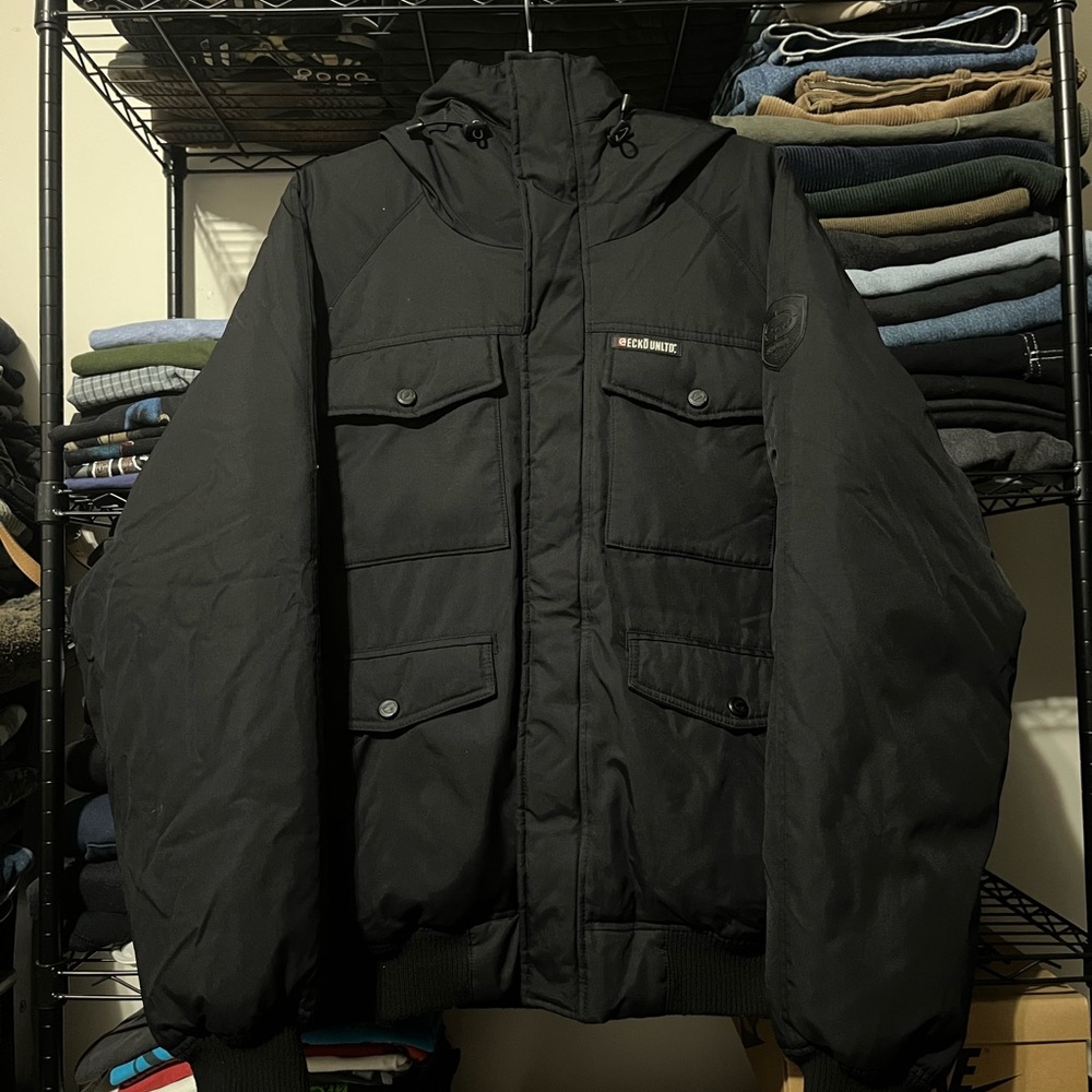 Ecko Unlimited Black Puffer Jacket